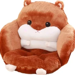 Hamster Siddepude Stol Pude Moderne Stol Puder Komfortabelt Sædeunderlag Dyr Pude, Dyb Brun