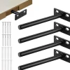 Heavy Duty Metal Flydende Hyldebeslag - 4 stk., Usynligt & Skjult Design (10mm)