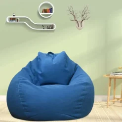 Helt Ny Ekstra Stor Bønnepose Stol Sofa Betræk Indendørs Doven Lounge til Voksne Børn (Ingen Fyld!)