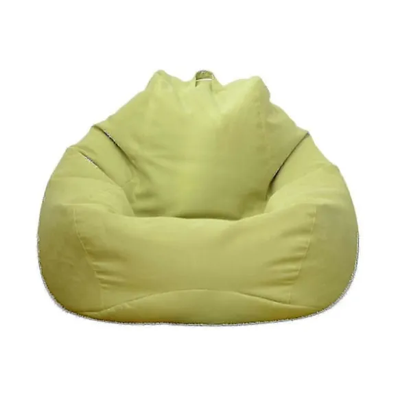 Helt Ny Ekstra Stor Sækkestol Betræk Sofa Indendørs Lazy Lounger Til Voksne Børn Udsalg! Khaki 100 * 120cm