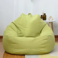 Helt Nye Ekstra Store Sækkestole Sofa Betræk Indendørs Lazy Lounger Til Voksne Børn Udsalg! Khaki 100 * 120cm