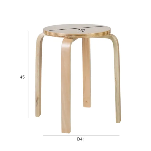 Hett Sæt med 2 produkter. Skammel SIXTY-1 natur 2300
