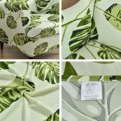 Highdi Stretch Slipcover til Strandmon Lænestol, Sæt med 2 Sofaovertræk med Hyndebetræk, Lænestolbeskytter Hoja Verde