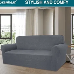 Høj stræk sofaovertræk moderne sofaovertræk jacquard elastisk