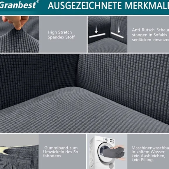 Høj stræk sofaovertræk moderne sofaovertræk jacquard elastisk