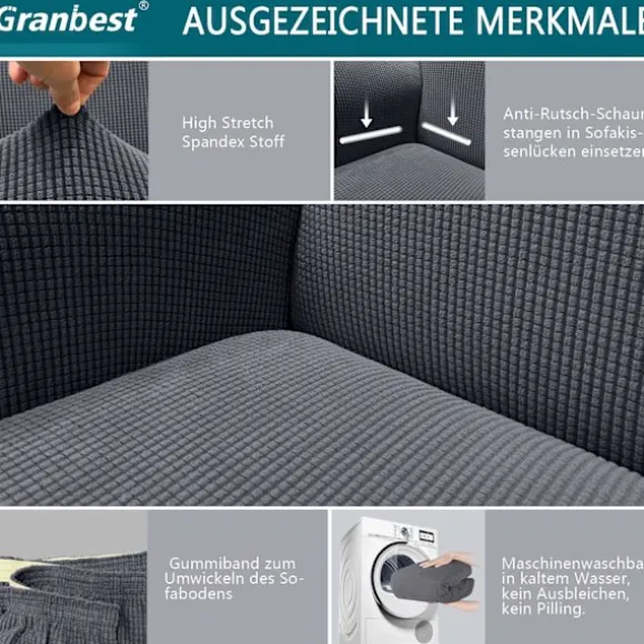 Høj stræk sofaovertræk moderne sofaovertræk jacquard elastisk