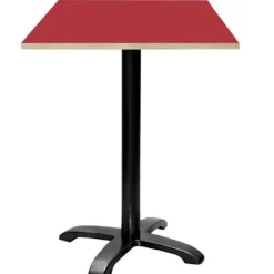 Højt bord 60 x 60 cm - Bazila model røde trækanter Röd
