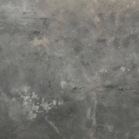 Højt bord 60 x 60 cm - Milan model metallisk sten med messingkanter Grå