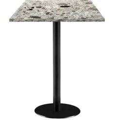 Højt bord 60 x 60 cm - Rome terrazzo cepp model Grå