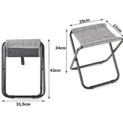 Hopfällbar Pall - Jaktpall Grey