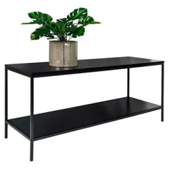 House Nordic TV stativ med 2 Avery hylder Sort 442759 Svart