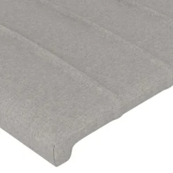 Hovedgærde - Eksklusivt Hus - Indbygget LED - Højdejusterbar - Lys grå 183x16x118/128 cm ljusgrått