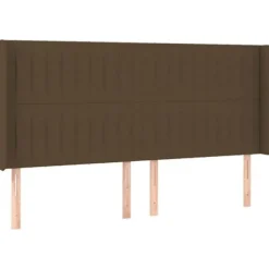 Hovedgærde - Maison Exclusive - Mørkebrun - Justerbar integreret LED - 183x16x118/128 cm mörkbrun
