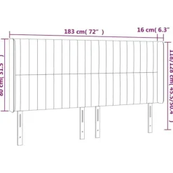 Hovedgærde - Maison Exclusive - Mørkebrun - Justerbar integreret LED - 183x16x118/128 cm mörkbrun