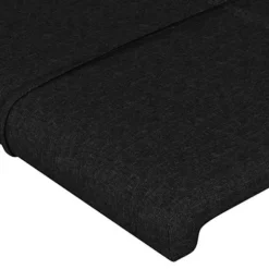 Hovedgærde - Maison Exclusive - med ører - Sort - Højdejusterbar 147x23x78/88 cm Svart