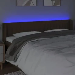 Hovedgærde - Maison Exclusive - Mørkebrun - Indbygget LED - 183 x 16 x 78/88 cm mörkbrun