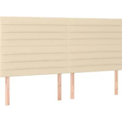 Hovedgærde - Maison Exclusive - Creme - 200x5x118/128 cm - Højdejusterbar Grädde