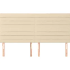 Hovedgærde - Maison Exclusive - Creme - 200x5x118/128 cm - Højdejusterbar Grädde