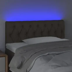 Hovedgærde - Maison Exclusive - Taupe 90x7x78/88 cm - Indbygget LED - Højdejusterbar mol