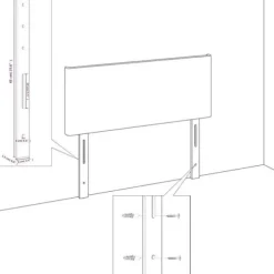 Hovedgærde - Maison Exclusive - Lys grå - 163×23×78/88 cm - Åndbart stof Ljusgrått