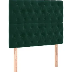 Hovedgærde - Maison Exclusive - Mørkegrøn fløjl - 90 x 7 x 118/128 cm - Justerbar højde Mörkgrön