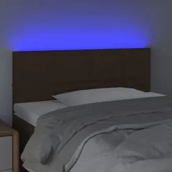 Hovedgærde - Maison Exclusive - Mørkebrun - Indbygget LED - 90 x 5 x 78/88 cm Mörkbrun