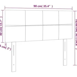 Hovedgærde - Maison Exclusive - Mørkebrun - Indbygget LED - 90 x 5 x 78/88 cm Mörkbrun