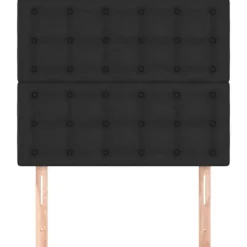 Hovedgærde - Maison Exclusive - Syntetisk læder Sort - 100 x 5 x 118/128 cm - Højdejusterbar Svart