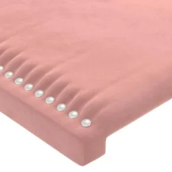 Hovedgærde - Med ører - Rosa velour - Robuste træben - Højdejusterbar Ros