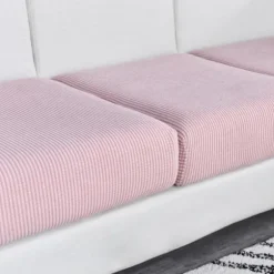 Hvid; Ekstra stort betræk til trepersoners sofa, bredde 65-95 cm, længde 135-165 cm; Nordisk minimalistisk majsfleece-sofabetræk, fuldt dækket elastisk sæde Three-seater | Fyndiq