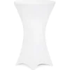 Hvidt cocktailborddække, 70 cm, krølfrit