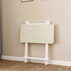 Hvidt 70x70cm Sammenklappeligt Spisebord i Træ