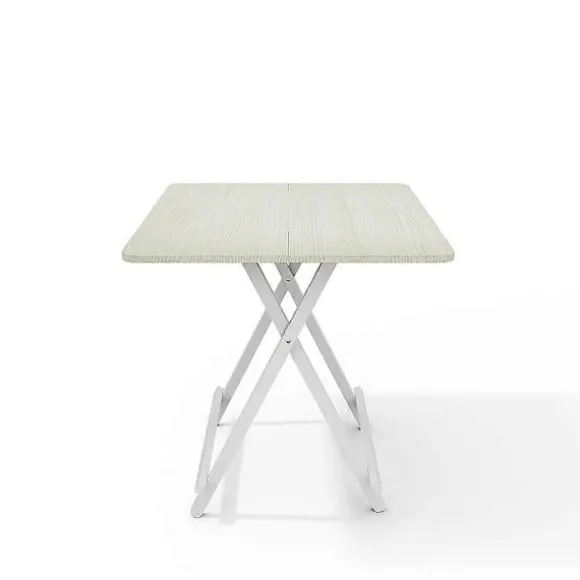 Hvidt 70x70cm Sammenklappeligt Spisebord i Træ