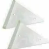 Hyldebeslag - 17 cm Trekantbeslag til Hylder, Skjulte Hyldebeslag, Robust Flydende Hyldehardware, Dekorative Hyldeunderstøtninger & Beslag