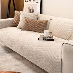 IC Enkelt, moderne og skridsikkert sofaovertræk til fire sæsoner universal Hvid 70*90cm
