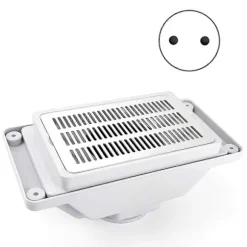 Indbygget Bord Skrivebord Neglestøv Samler Hvidt EU Stik