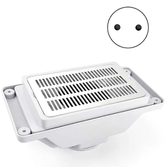 Indbygget Bord Skrivebord Neglestøv Samler Hvidt EU Stik