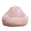Indendørs/Udendørs Voksen Sækkestol Gaming Stol Ekstra Stort Sækkestolsbetræk Pink L【GKS】