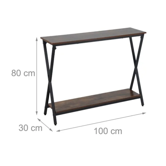 Industrielt konsolbord, 2-lags, metalstel