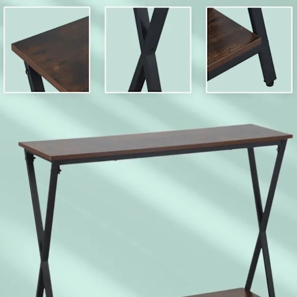 Industrielt konsolbord, 2-lags, metalstel