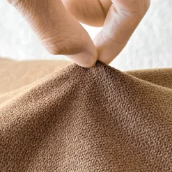 ING Denne rektangulære, stofbeklædte futon tilføjer et stilfuldt præg til din stue. perfekt til altaner - Mål: 4,45 x 30 cm, brun firkantet.
