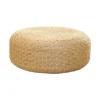 Japansk stil sædehynde, håndlavet meditationshynde, rustik tatami kontorhynde, 40 cm diameter