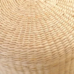 Japansk stil sædehynde, håndlavet meditationshynde, rustik tatami kontorhynde, 40 cm diameter