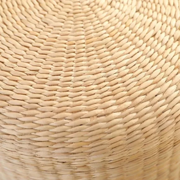 Japansk stil sædehynde, håndlavet meditationshynde, rustik tatami kontorhynde, 40 cm diameter