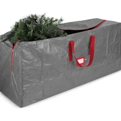 Jumbo opbevaringstaske til juletræ - Passer til 2,3 m høje juletræer - Vandtæt juletræstaske beskytter mod støv, fugt og insekter. Grå-FY- grey