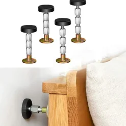 Justerbar gevind seng ramme anti-vibration værktøj, sengegavl stop,