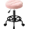 Justerbar rullestol, Pink, 360° drejelig, 50-66 cm Højde