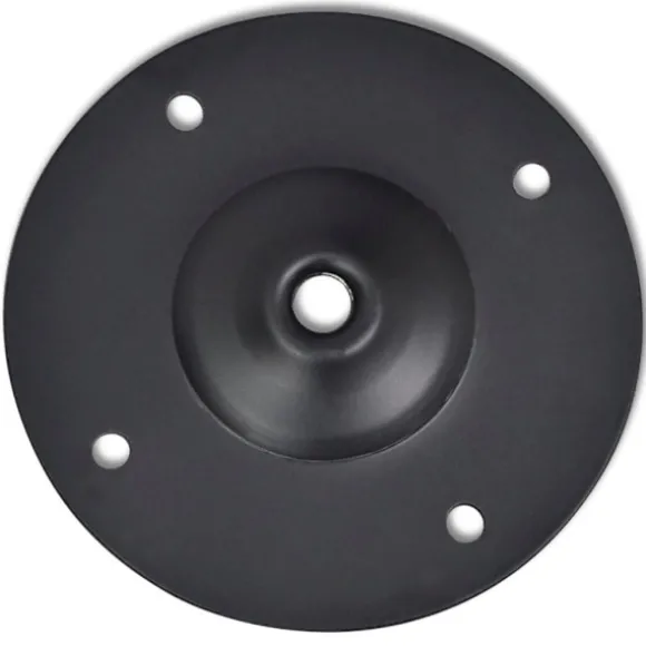 Justerbare bordben 2 stk. 710 mm-1100 mm sort Black Svart