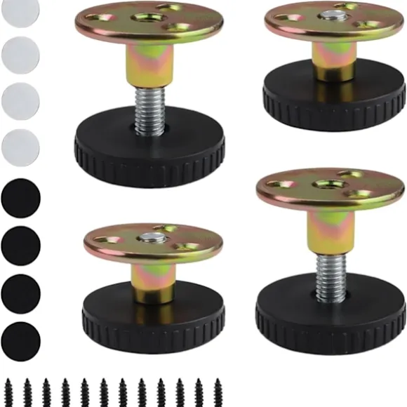 Justerbare møbelben, 4 stk. 27–40 mm Justerbare ben, Møbelben M