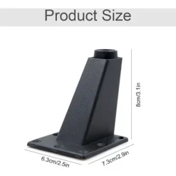 Justerbare møbelben 4 stk. 8x7x6,3 cm Aluminium Sofabordben Kompatible med skab sofabord TV Holdbare robuste glatte